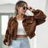 DAMEN KURZE CORDJACKE | STILVOLL LÄSSIG UND VIELSEITIG EINSETZBAR